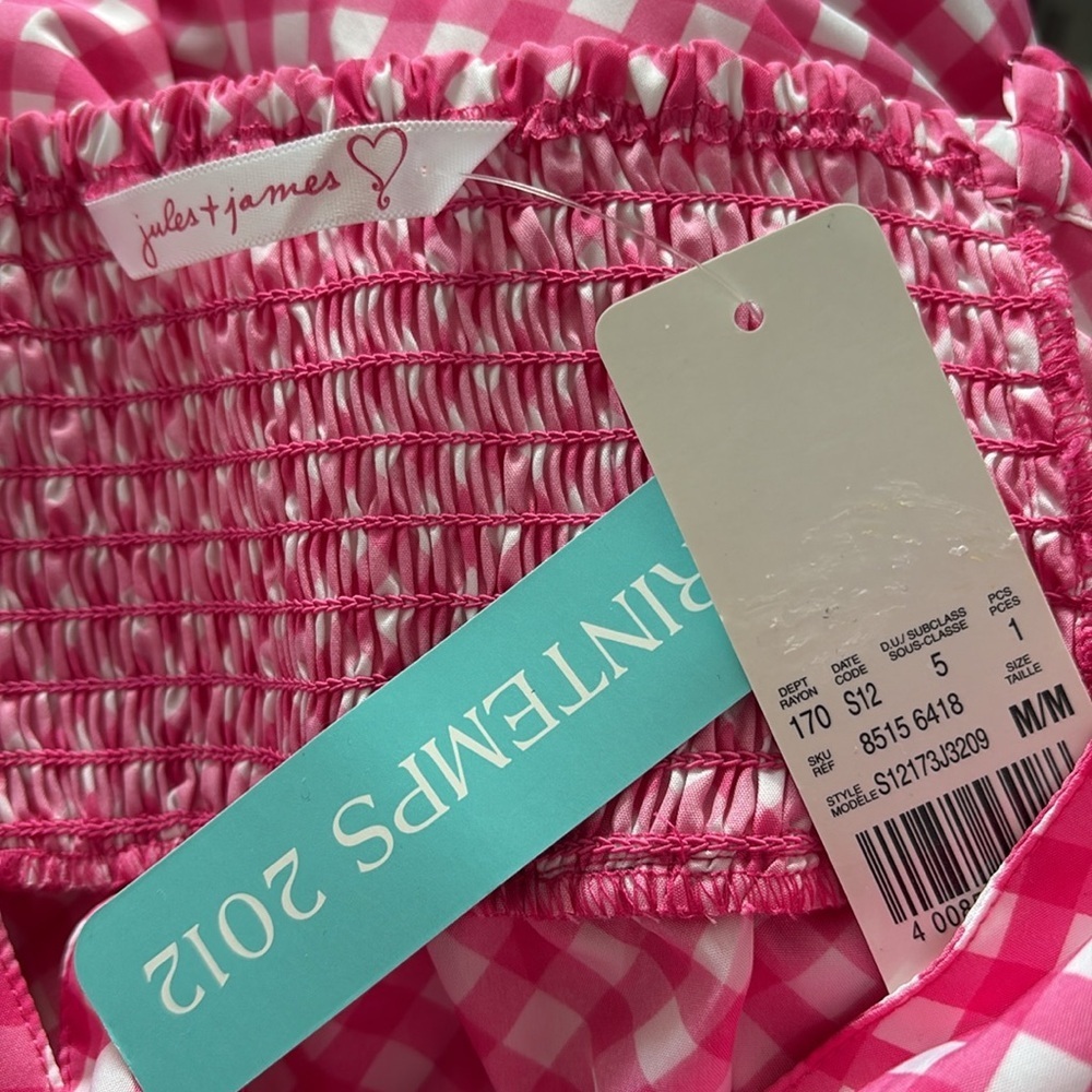 Jules + James NWT Pink Mini Dress size M. - Picture 8 of 9